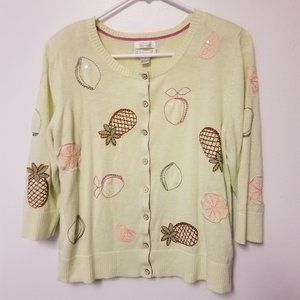 Christopher & Banks Cardigan Women size Large